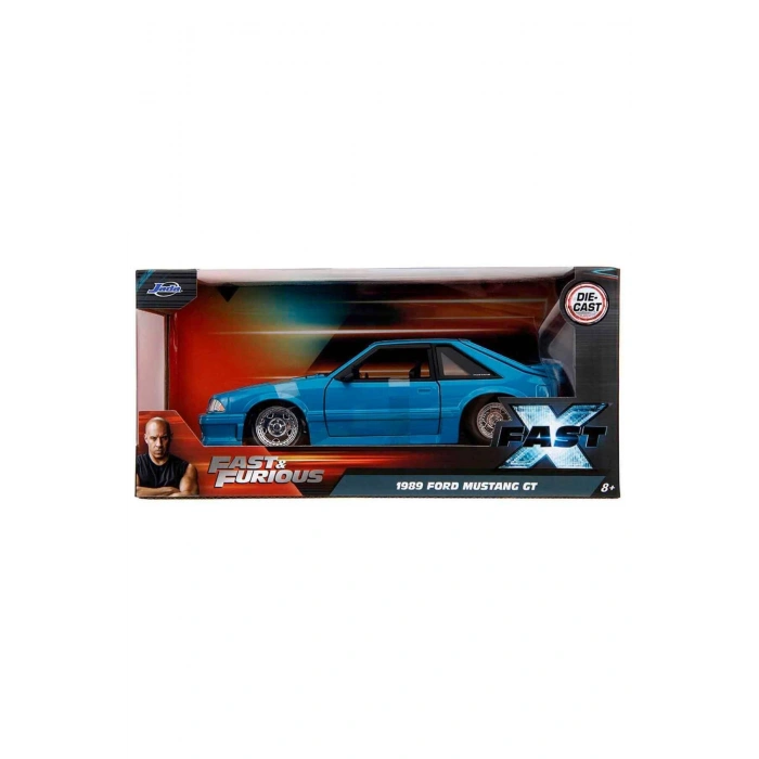 1:24 Fast & Furious 1989 Ford Mustang GT Die Cast Model Araba