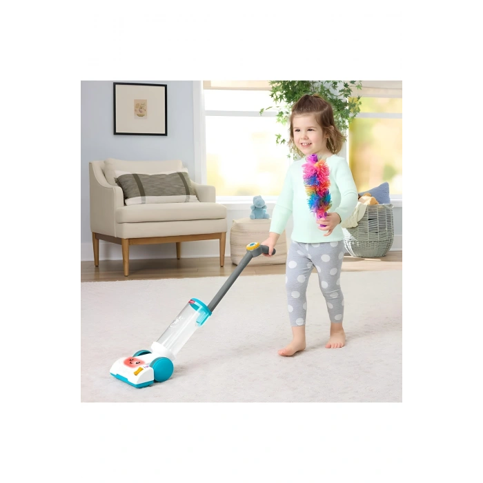 Fisher-Price® Eğlen ve Öğren 2si 1 Arada Süpürge | Birden fazla dil desteğine sahip süpürge JMM35