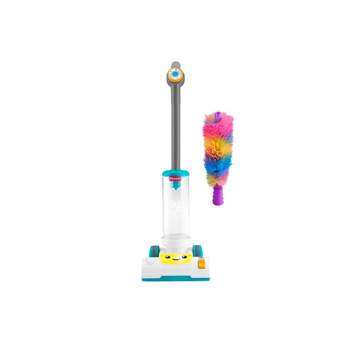 Fisher-Price® Eğlen ve Öğren 2si 1 Arada Süpürge | Birden fazla dil desteğine sahip süpürge JMM35