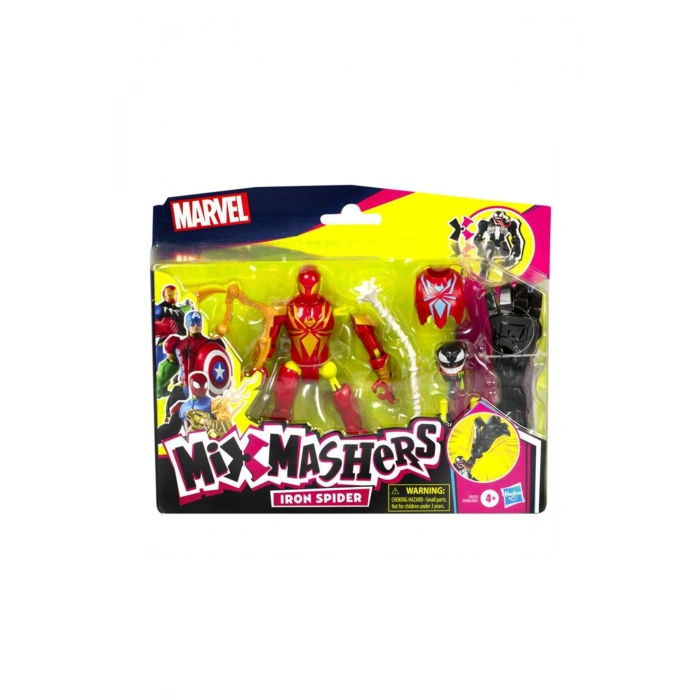 F9206 Spider-Man Mıxmashers Deluxe Fıgur Spider-man Iron Spider