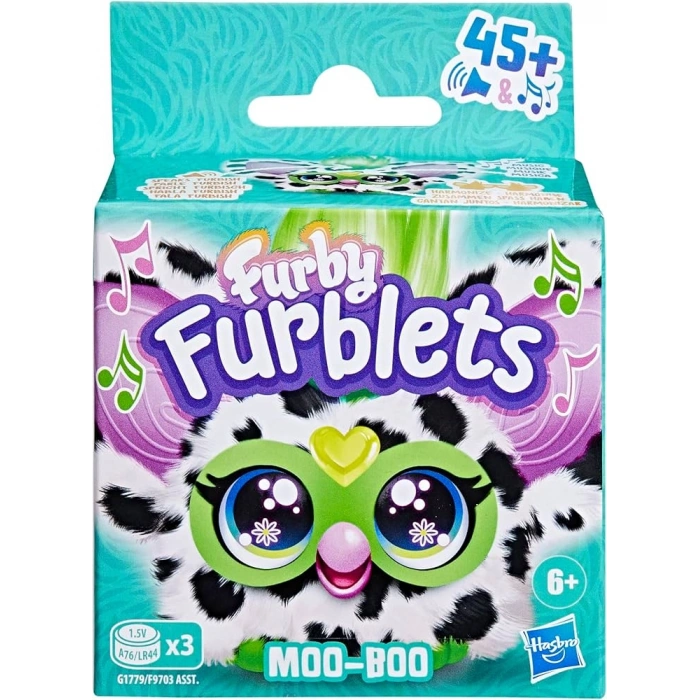 Furby Furblets Moo-boo Elektronik Mini Peluş 45+ Sesli 6+ Yaş Çok Renkli