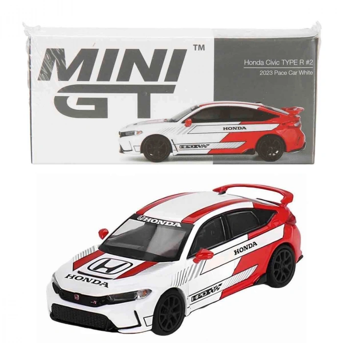 Mini Gt 1/64 Honda Civic Type R 2 2023 Pace Car White