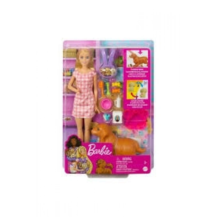 BARBİE ve YENİ DOĞAN KÖPEK SETİ