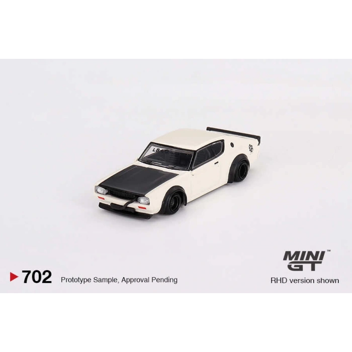 Mini Gt 1/64 Nissan Skyline Kenmeri Liberty Walk White