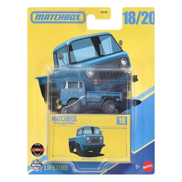 Matchbox Koleksiyon Araçlar 1961 Jeep Fc Gbj48 - Jcl42 Sarı