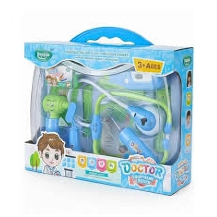 Pasifik Toys Işıklı Doktor Seti Mavi Bs8602a