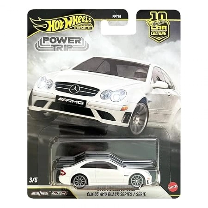 HOT WHEELS POWER TRIP 2008 MERCEDES-BENZ CLK 63 AMG BLACK SERIES / SERIE