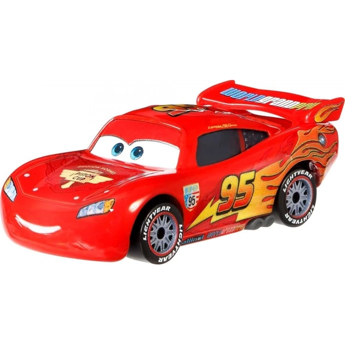 Disney Pixar Cars: LIGHTNING McQUEEN with Racing Wheels 1:55 Scale Die-Cast Vehicle