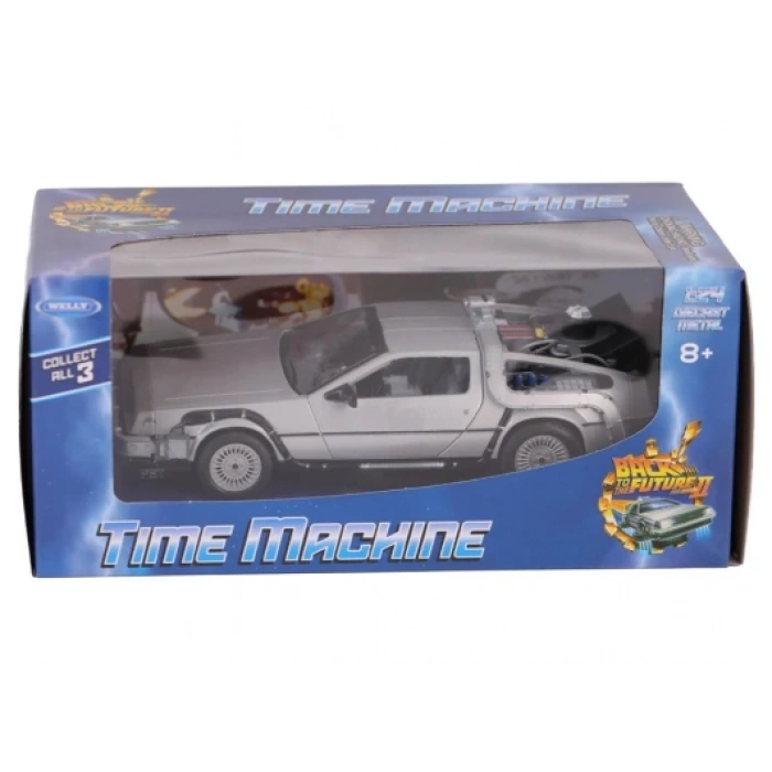 Geleceğe Dönüş Seri 2 Metal Model Araba Efsane Delorean 1:24 Ölçek