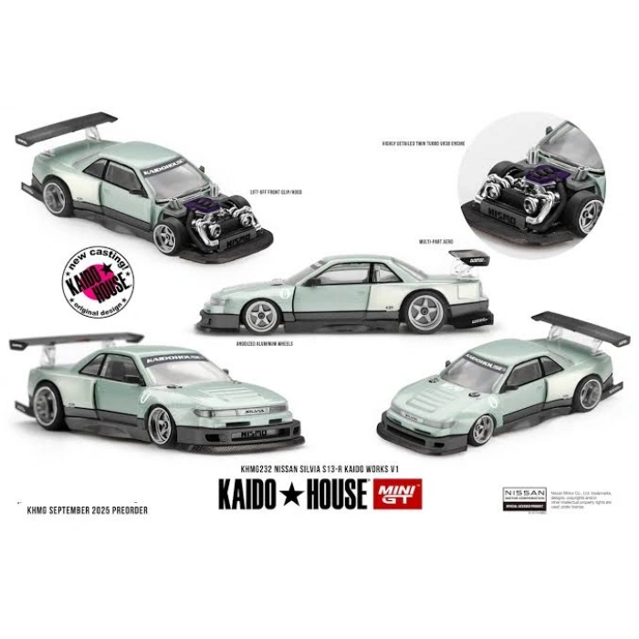 KAIDO HOUSE MINI GT NISSAN SILVIA S13-R KAIDO WORKS V1