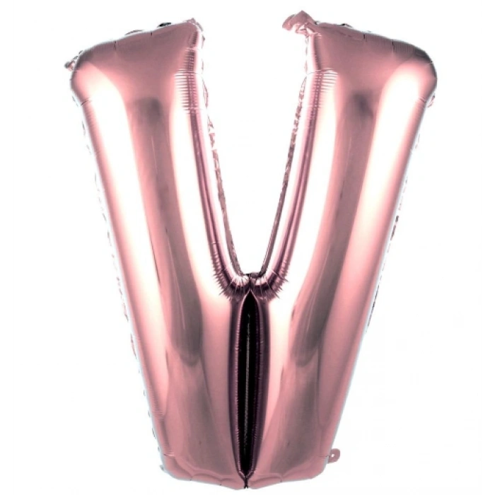 V- HARF 40 İNC ROSEGOLD RENK BALON 100 CM