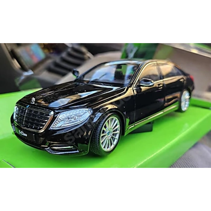WELLY 1/24 Ölçek Mercedes-Benz S Class Model Araba (siyah)
