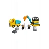 ® DUPLO® Town Kamyon ve Paletli Kazıcı 10931 - 2+ Eğitici Oyuncak Yapım Seti (20Parça)