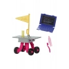 Deluxe Kariyer Bebek - Astronot tekerlekli keşif aracı ve uzay kaskı dahil 10 aksesuar HRG45