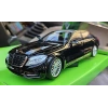 WELLY 1/24 Ölçek Mercedes-Benz S Class Model Araba (siyah)