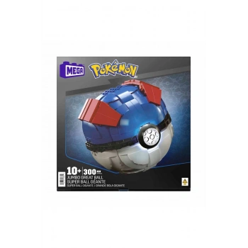 MEGA Pokémon™ Jumbo Pokeball, Işıklı MEGA Pokémon™ (299 Parça), Koleksiyonerler için HMW04
