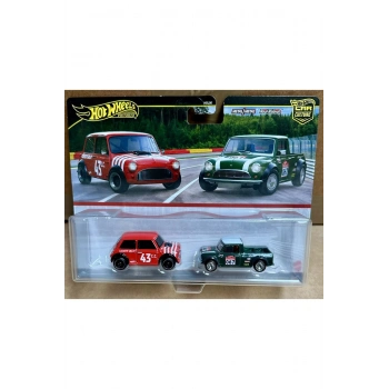 Mattel 2li Premium Araba Seti Morris Mini & 67 Austin Mini Pickup JBK97