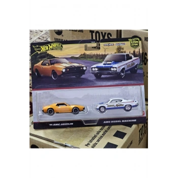 Premium Car Culture 2li Premium Araba Seti 71 Amc Javelin & Amc Rebel Machine