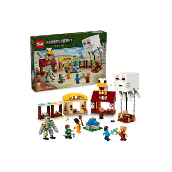 ® Minecraft® Hortlak Balon Köy Saldırısı 21273 - 10+ Yaratıcı Oyuncak Yapım Seti (555Parça)