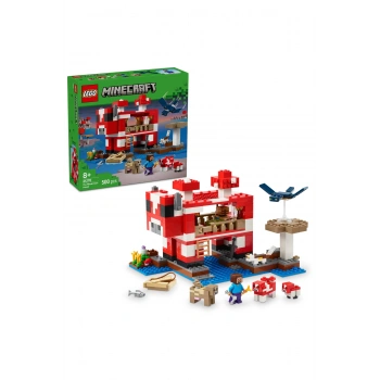 ® Minecraft® Mooshroom Evi 21270 - 8+ Çocuklar için Yaratıcı Oyuncak Yapım Seti (500P)