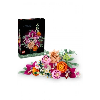 ® Botanicals Pembe Çiçek Buketi 10342 - Yetişkinler için Dekoratif Çiçek Yapım Seti (749 P)