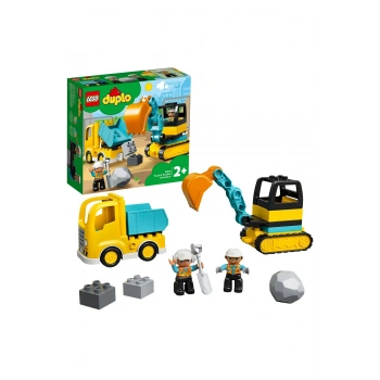 ® DUPLO® Town Kamyon ve Paletli Kazıcı 10931 - 2+ Eğitici Oyuncak Yapım Seti (20Parça)