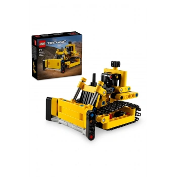 ® Technic Ağır İş Buldozeri 42163 - 7+ Çocuklar için Yaratıcı Oyuncak Model Yapım Seti (195P)