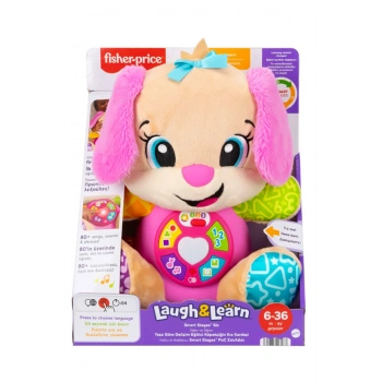 Fisher-Price Eğlen ve Öğren Yaşa Göre Gelişim Köpekçiğin Kız Kardeşi, müzikli, bebek oyuncağı JFD34