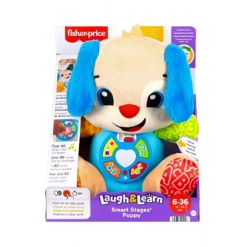 Fisher-Price Eğlen ve Öğren Yaşa Göre Gelişim Köpekçik, birden fazla dilde, bebek oyuncağı JFD25