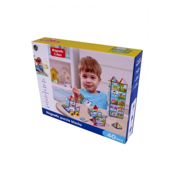 Eğtici Magnetic Puzzle Blocks 40 Parça