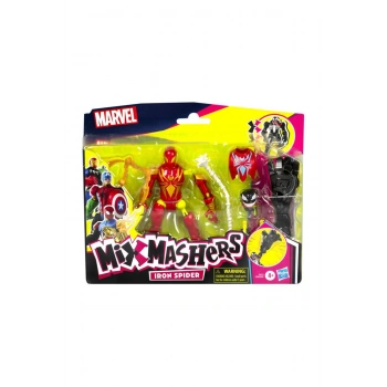 F9206 Spider-Man Mıxmashers Deluxe Fıgur Spider-man Iron Spider