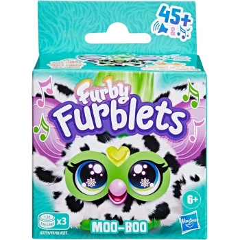 Furby Furblets Moo-boo Elektronik Mini Peluş 45+ Sesli 6+ Yaş Çok Renkli
