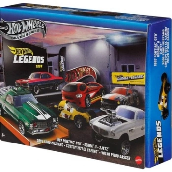 Hot Wheels Silver Series Efsane Temalı 6lı Metal Araba Seti Jby78 Çok Renkli