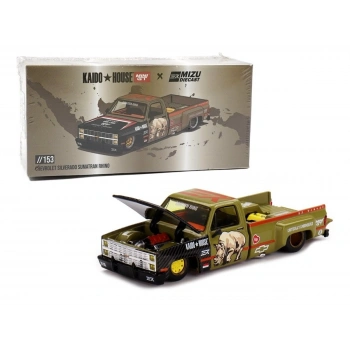 Mini Gt X Kaido 1/64 //153 Chevrolet Silverado Sumatran Rhino Kaıdo X Mızu Diecast