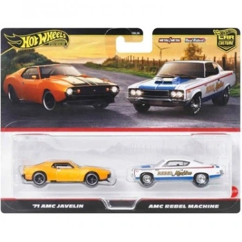 Hot Wheels 2li Premium Araba Seti 71 Amc Javelın & Amc Rebel M Çok Renkli