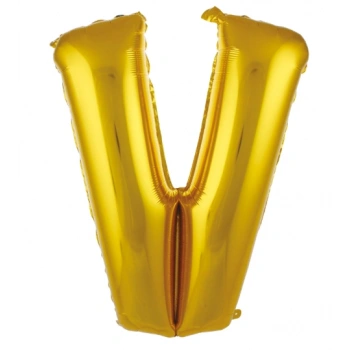 V- HARF 40 İNC GOLD RENK BALON 100 CM