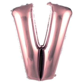 V- HARF 40 İNC ROSEGOLD RENK BALON 100 CM