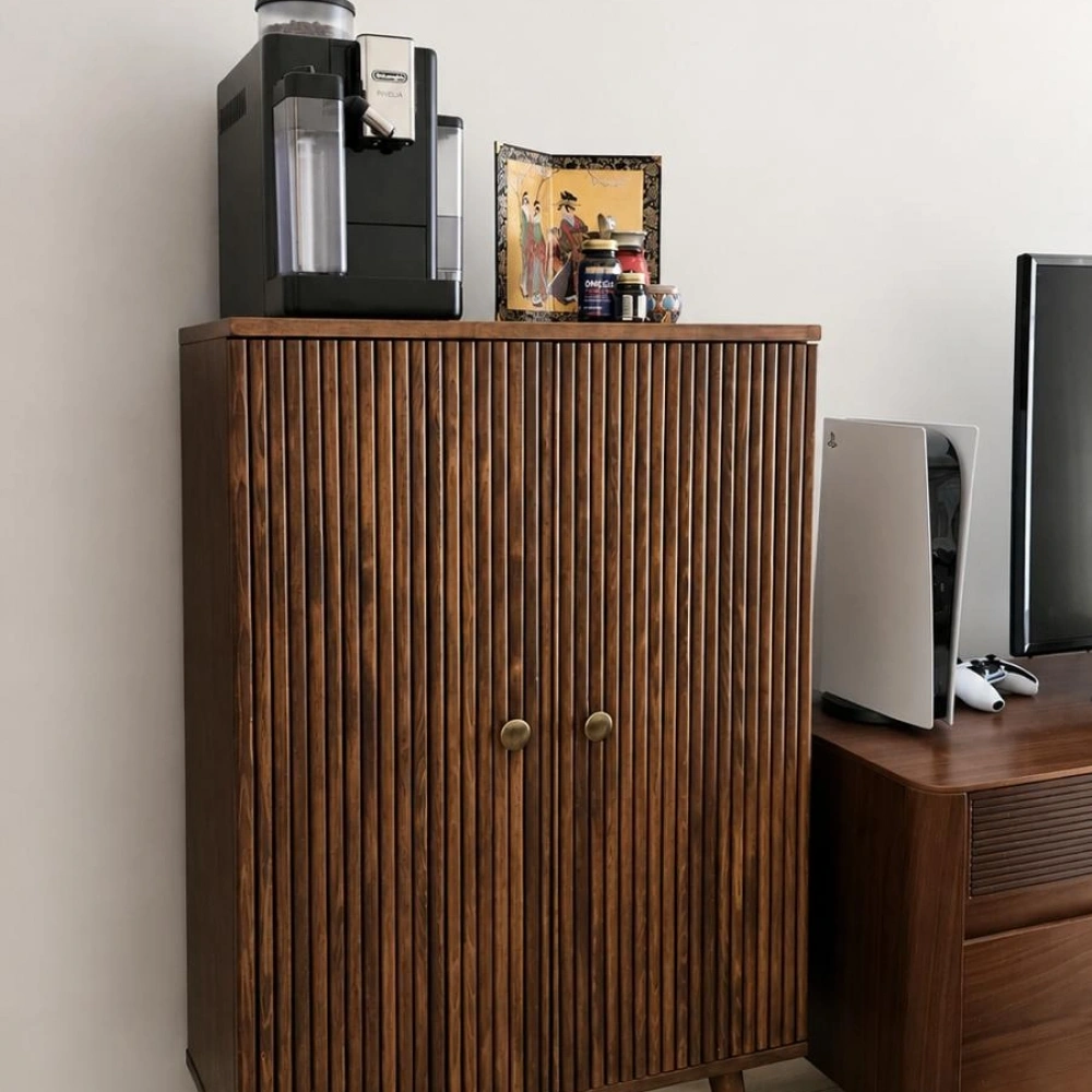 Arden Vintage Masif Ahşap Çok amaçlı büfe dolap