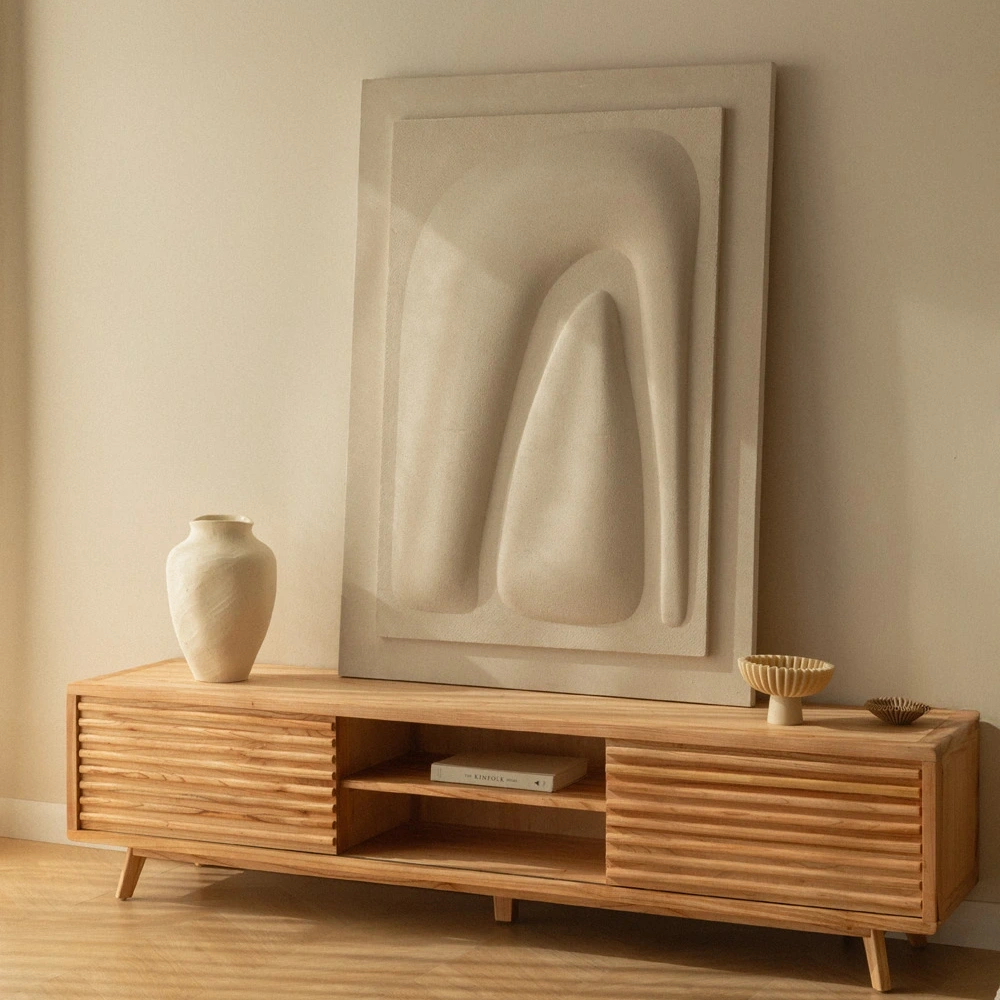 Deleyna Masif Ahşap Tv Ünite