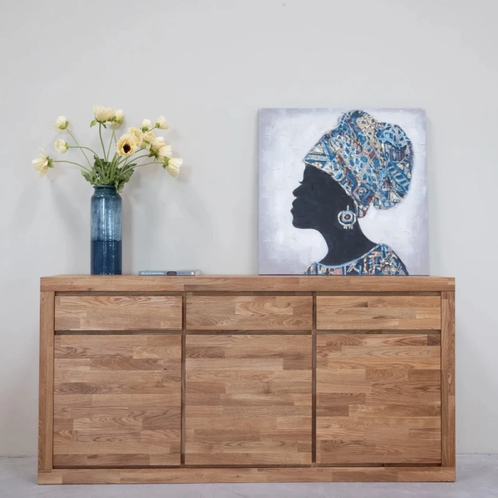 Jorvik Masif Ahşap Natural Model Konsol