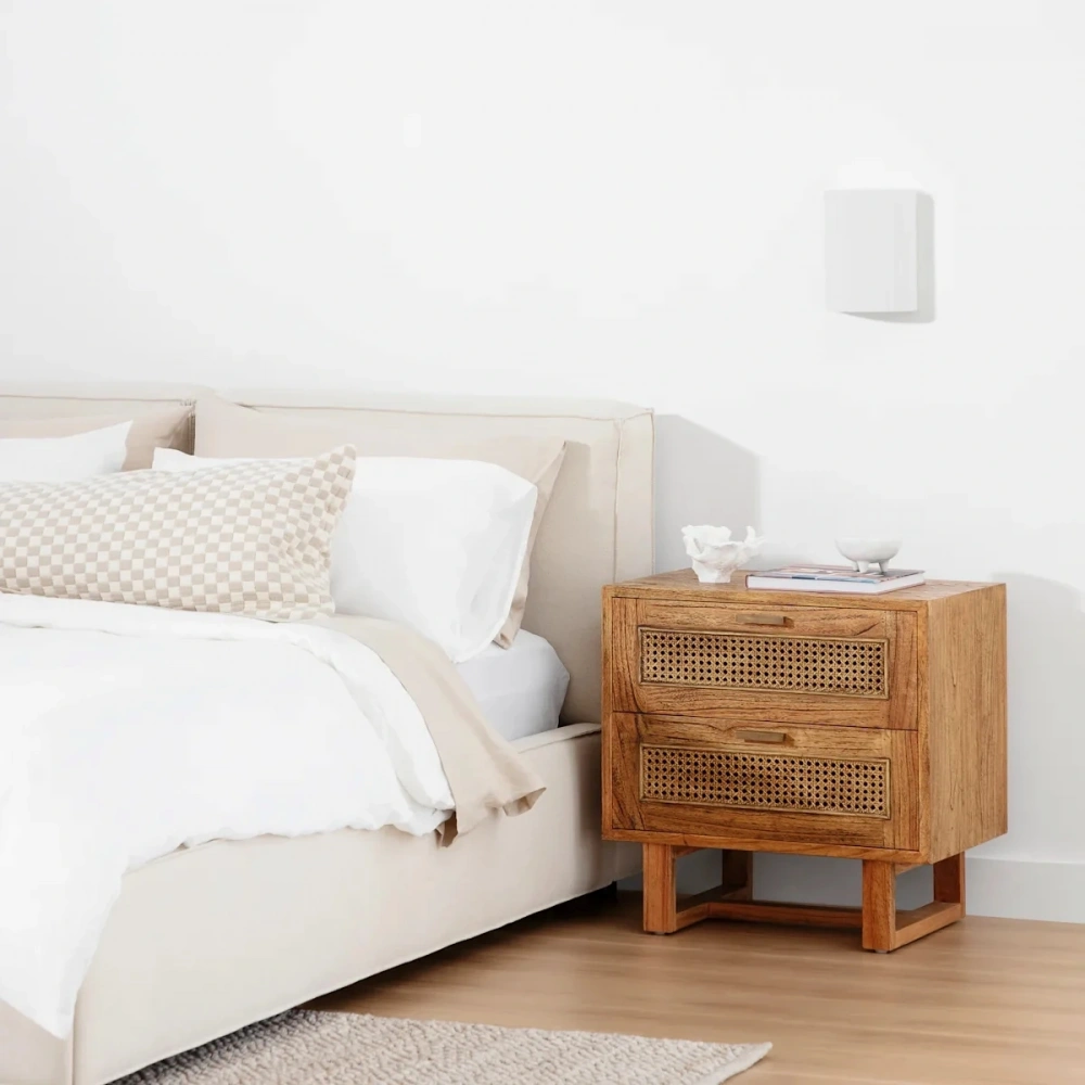 Vista Masif Ahşap Hazeranlı Komodin