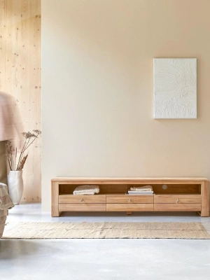 Ahşap Masif Rustik Tv Ünite