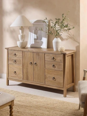 Hector Rustik model Masif Ahşap Büfe, Konsol