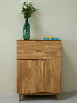 Jorvik Masif Ahşap Çok Amaçlı Büfe Dolap