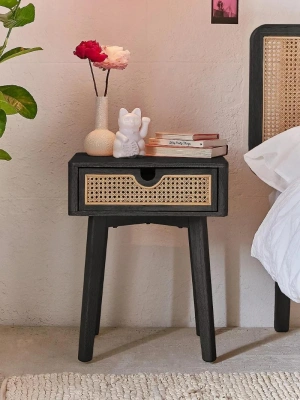 Masif Ahşap Hazeran Detaylı Darkness Komodin