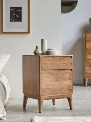 Gabrielle Masif Ahşap Mango Model Komodin