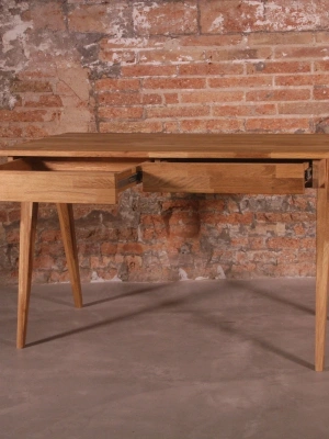 Mercader Masif Ahşap Çalışma Masası