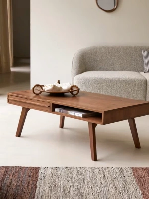 Nells Masif Ahşap Orta Sehpa