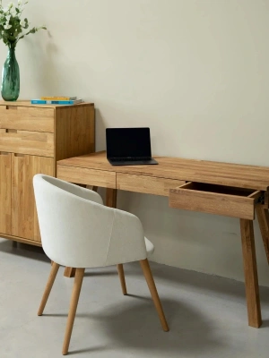 Nordic Basic Masif Ahşap Çalışma Masası