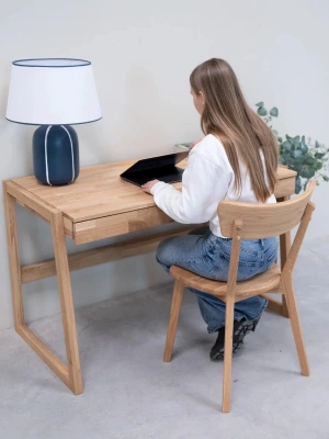 Nordic Masif Ahşap Çalışma Masası